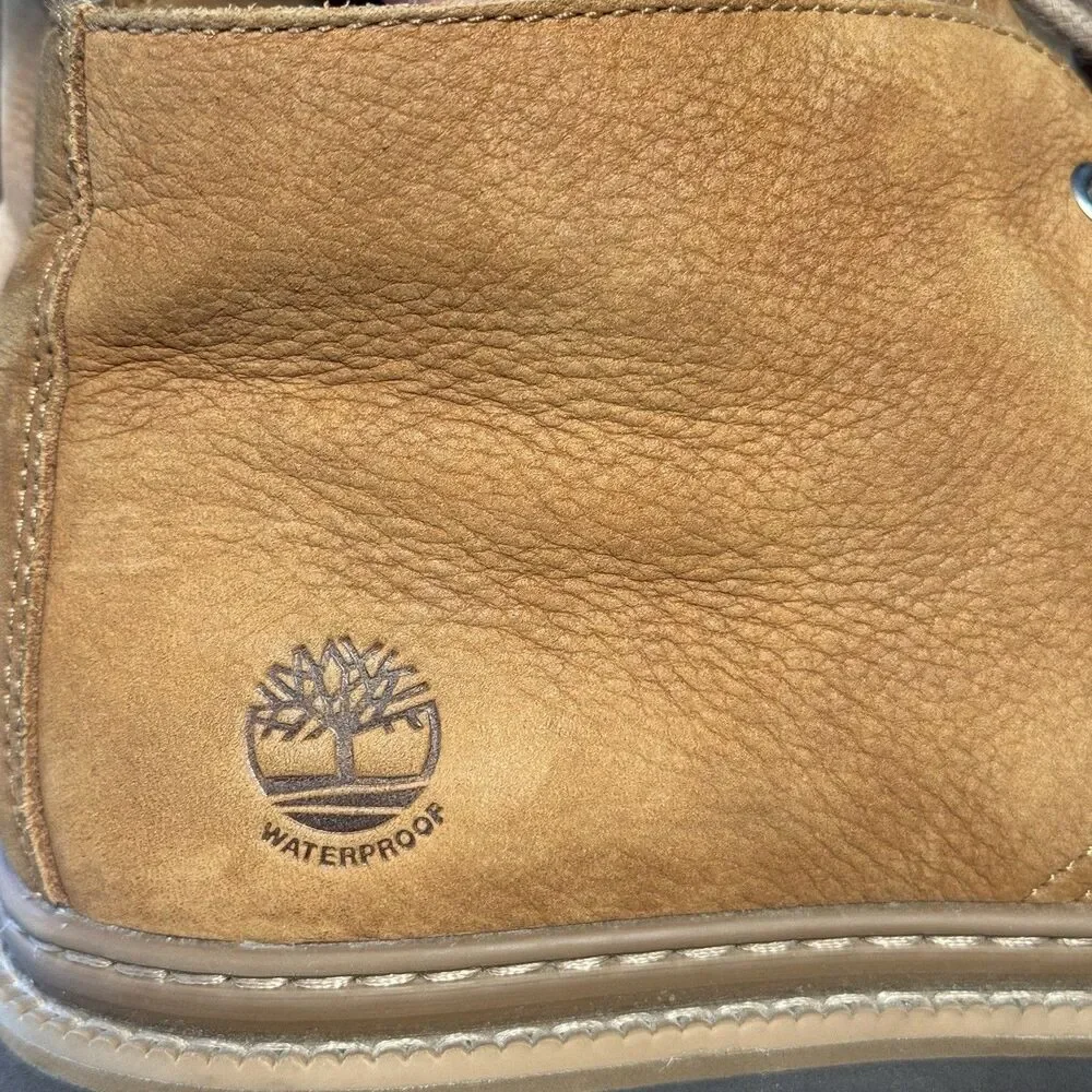 Timberland Mens 7.5 Port Union Waterproof Chukka Boots Brown TimberDry Leather